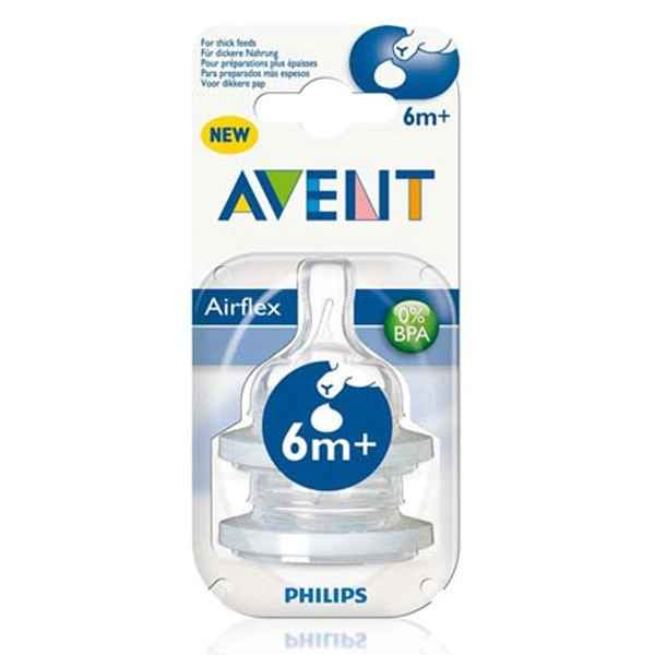 Philips Avent SCF636/27 Biberon Emziği 2li Hızlı Akış Y Kesik 6M+ 