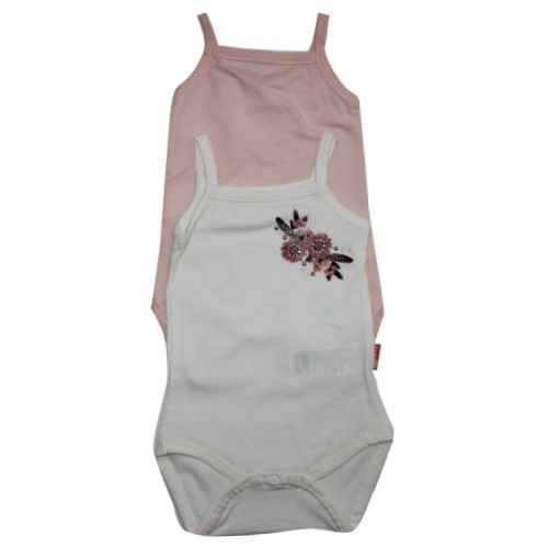 Bebetto T314 İp Askılı 2li Bebek Body İndians Pembe