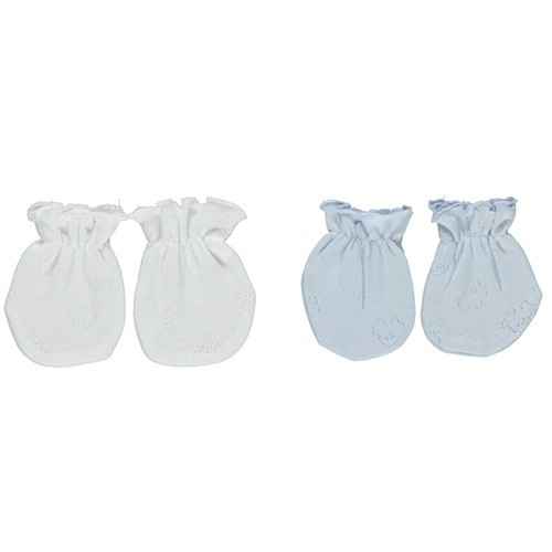 Bebetto T586 Penye Bebek Eldiven Araba Rüyası Beyaz-Mavi