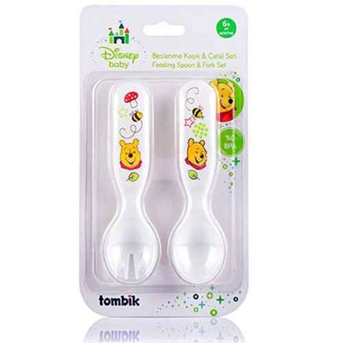 Tombik Disney Çatal Kaşık Seti Beyaz